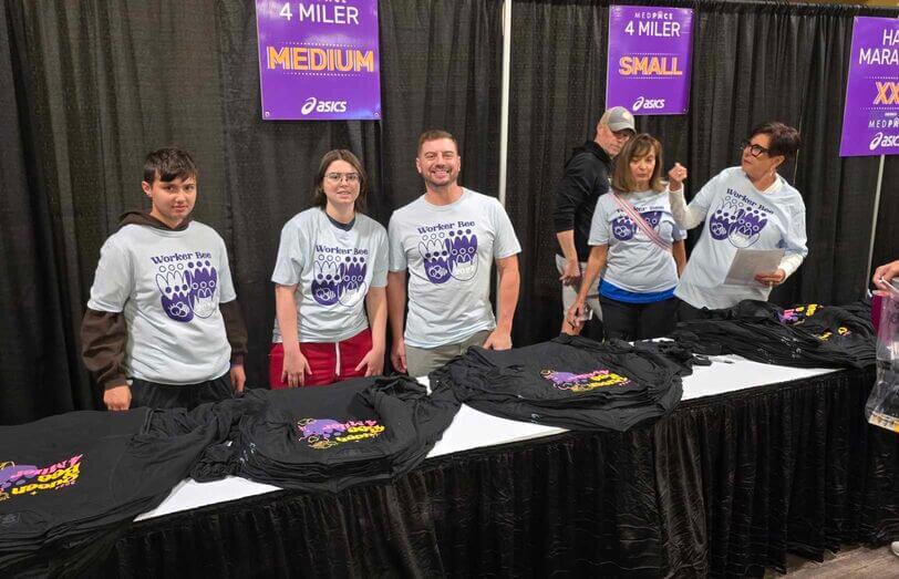Volunteering for Queen Bee half marathon