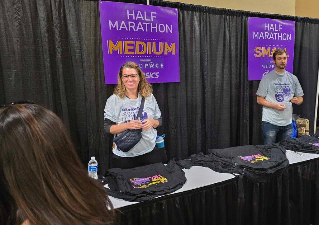 Volunteering for Queen Bee half marathon