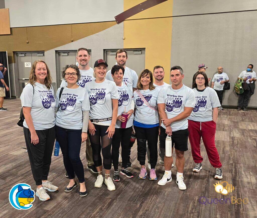 Volunteering for Queen Bee half marathon