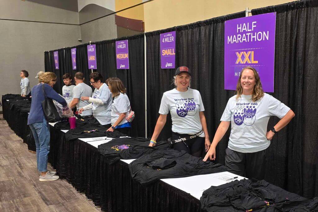 Volunteering for Queen Bee half marathon