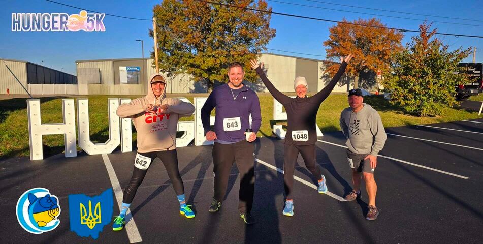 USA with Ukraine at the Hunger 5k Run and Walk