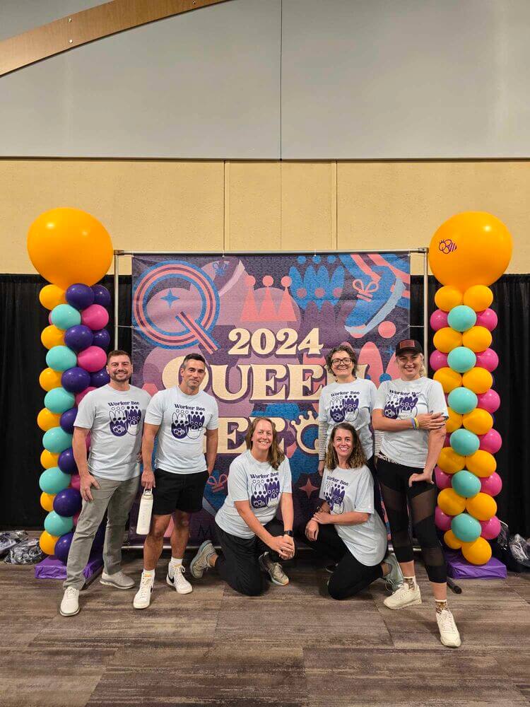 Volunteering for Queen Bee half marathon