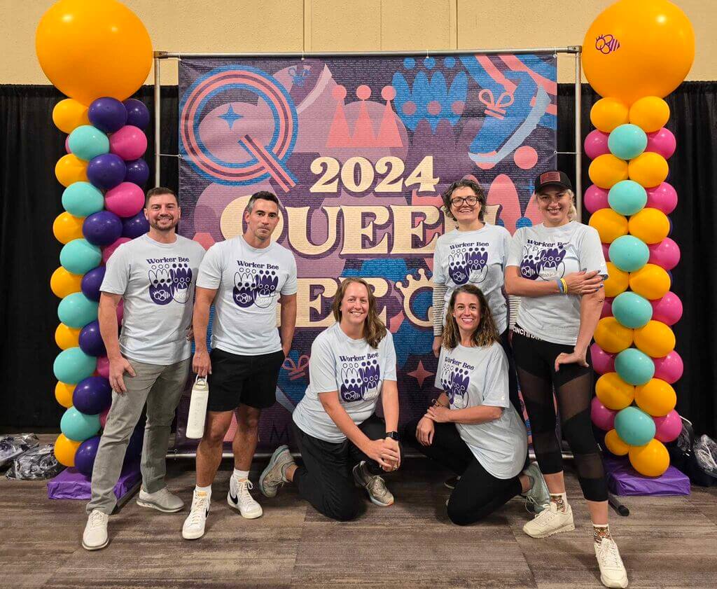 Volunteering for Queen Bee half marathon