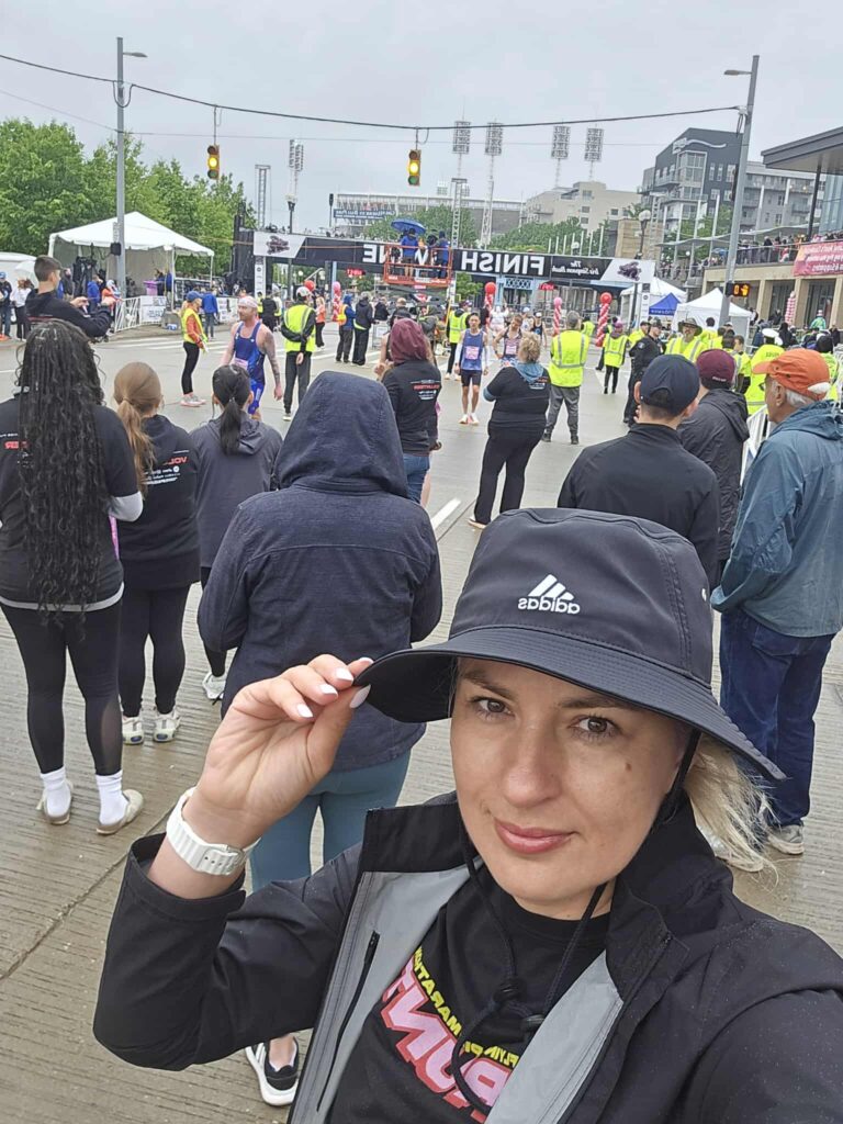 Volunteering at a Flying Pig Half and Full Marathon run