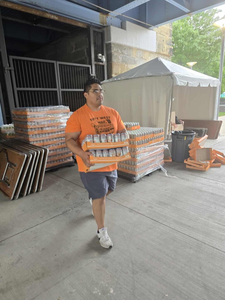 Volunteering at Flying Pig Marathon