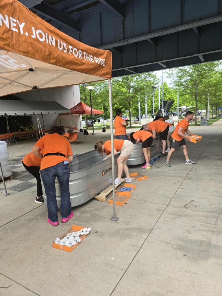 Volunteering at Flying Pig Marathon
