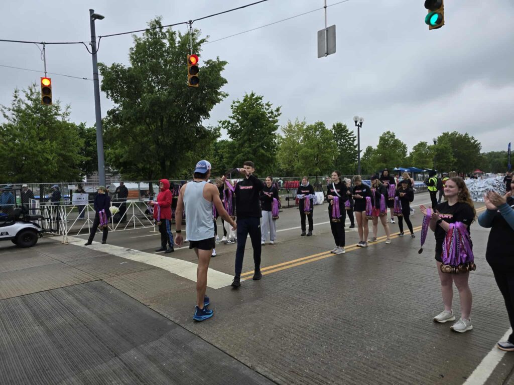 Volunteering at a Flying Pig Half and Full Marathon run