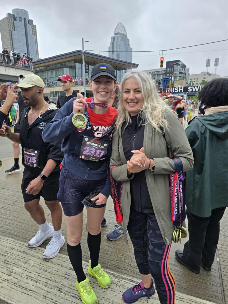 Volunteering at a Flying Pig Half and Full Marathon run