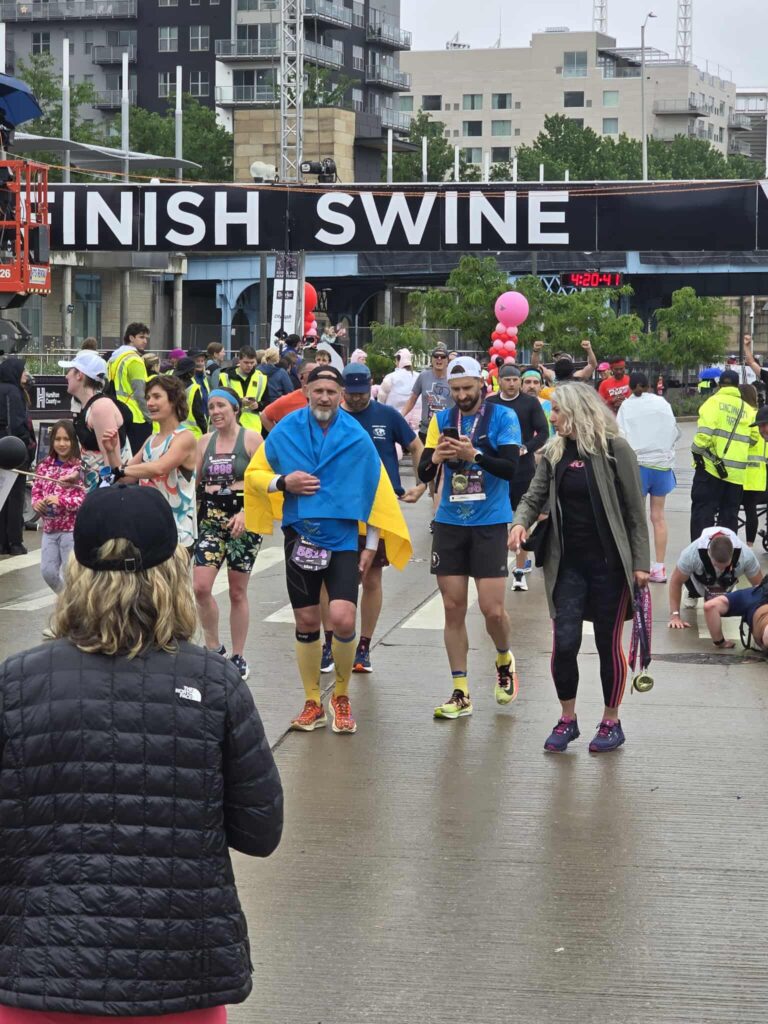 Volunteering at a Flying Pig Half and Full Marathon run