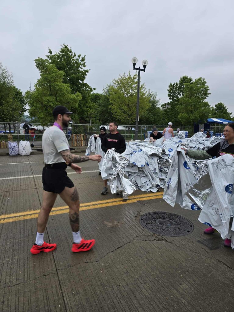 Volunteering at a Flying Pig Half and Full Marathon run
