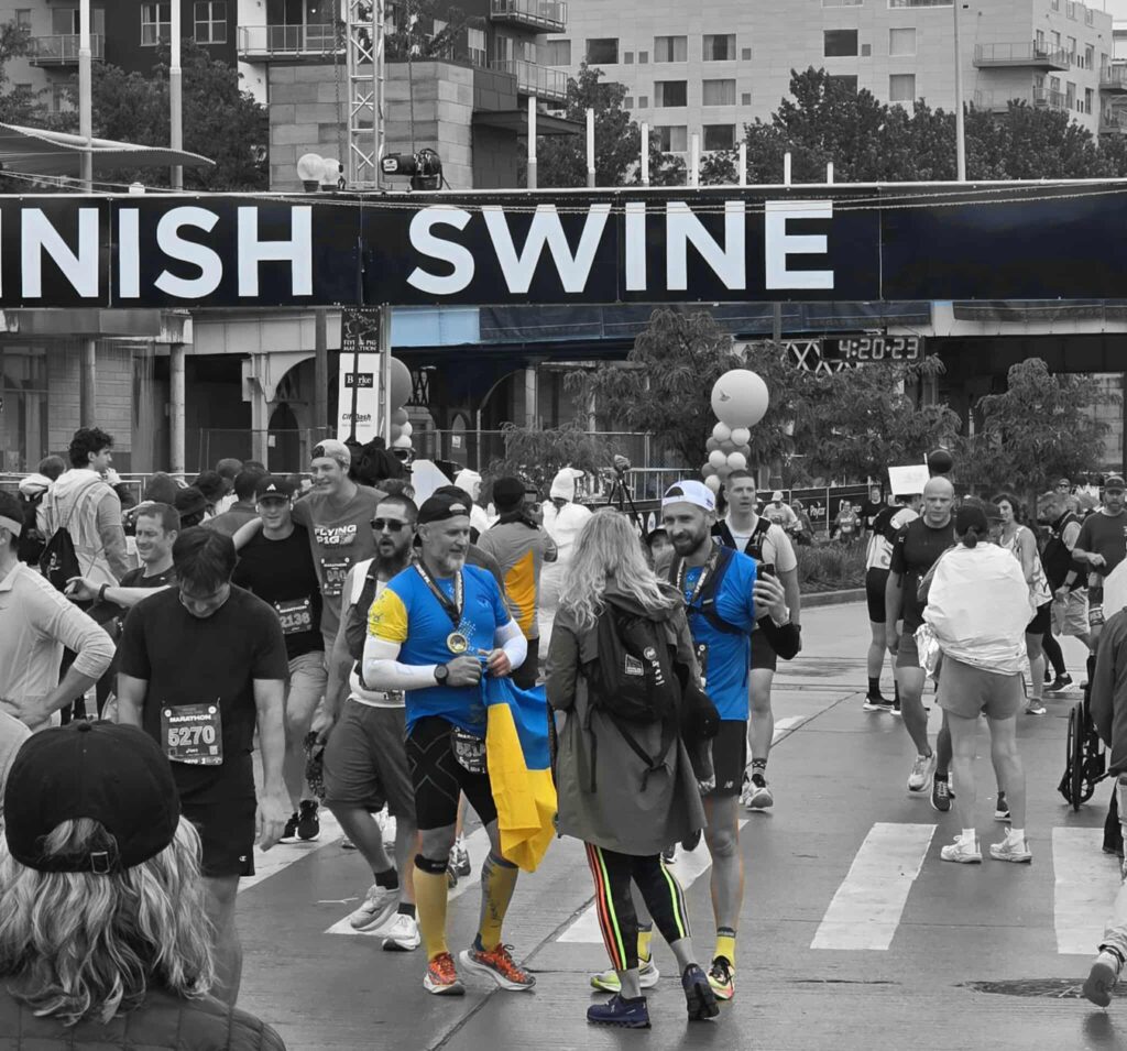 Volunteering at a Flying Pig Half and Full Marathon run