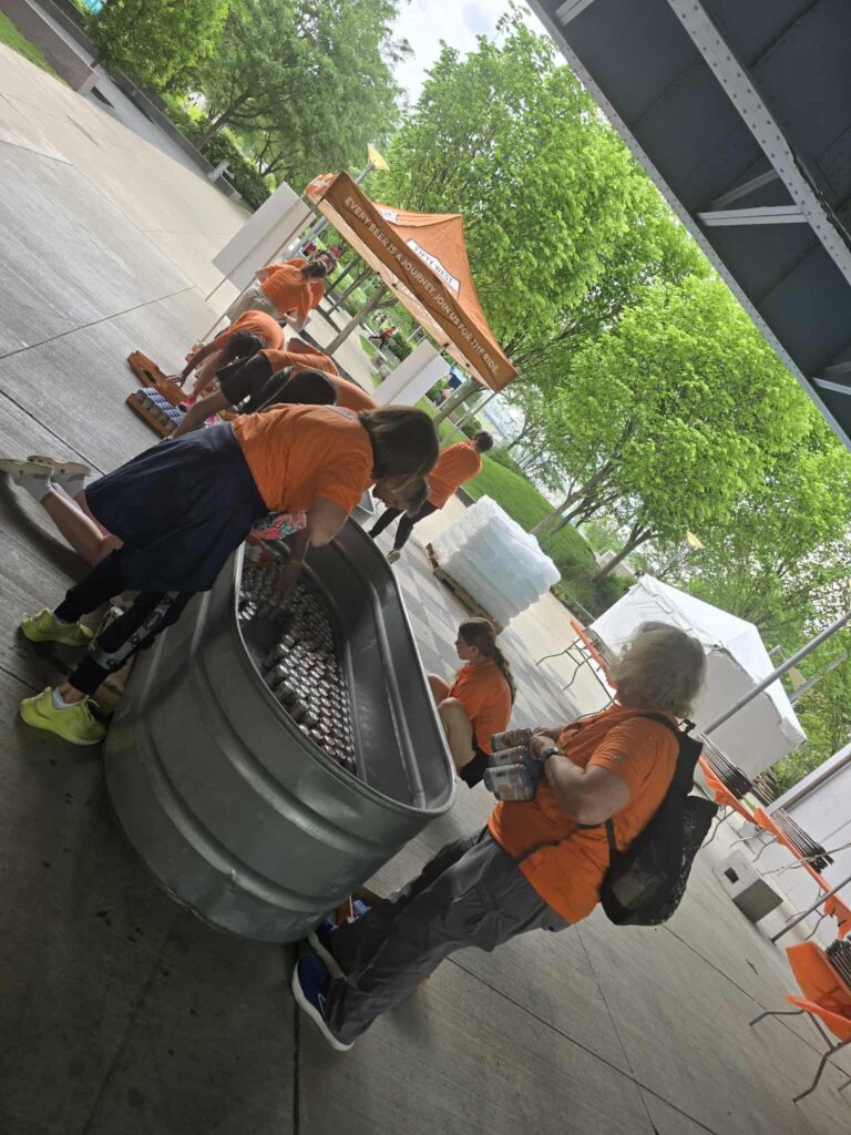 Volunteering at Flying Pig Marathon