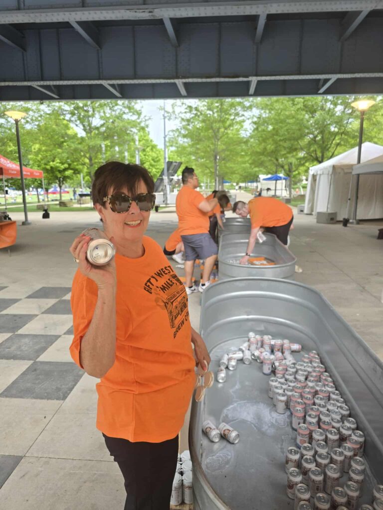 Volunteering at Flying Pig Marathon