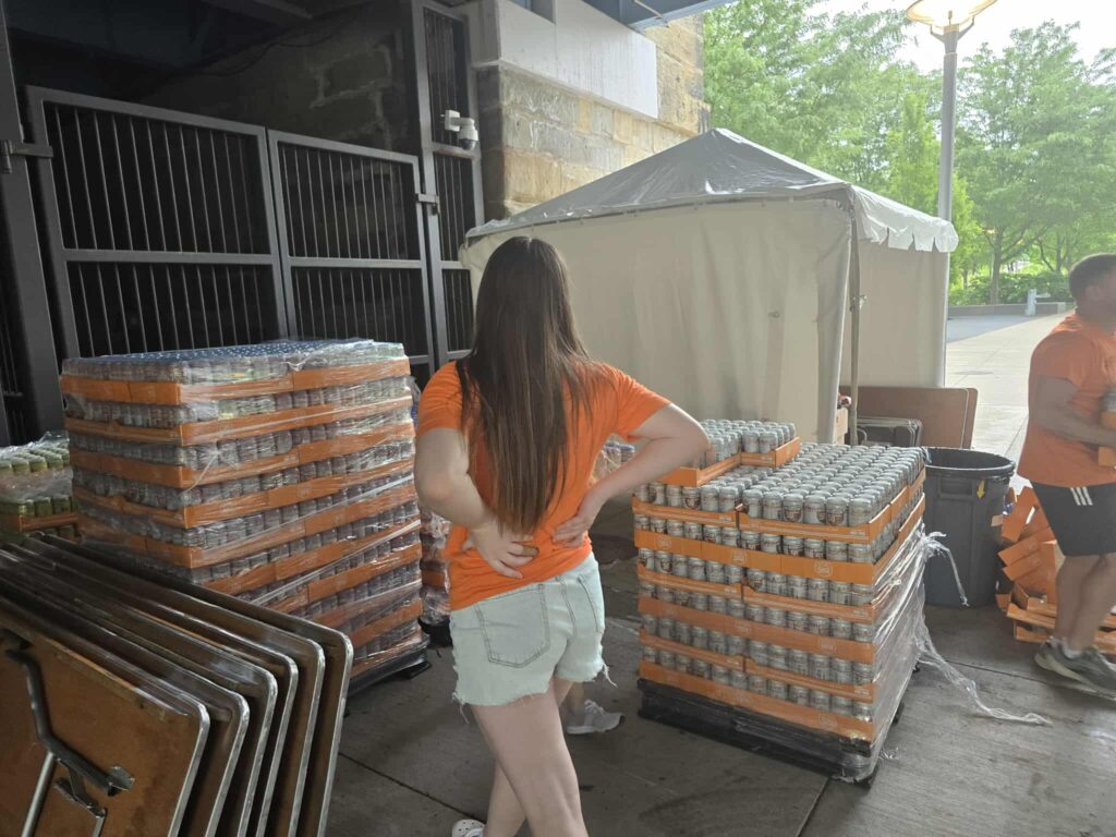 Volunteering at Flying Pig Marathon