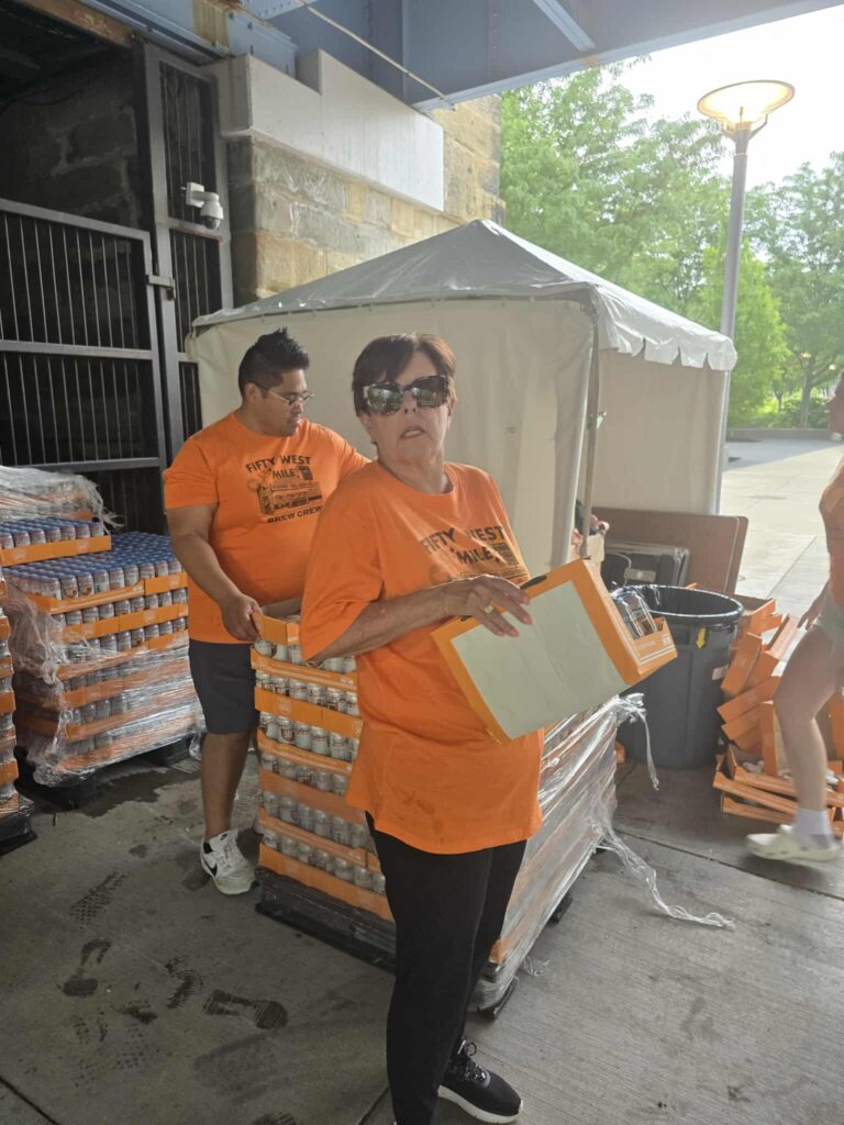 Volunteering at Flying Pig Marathon