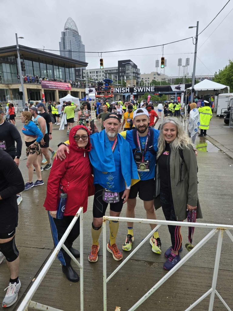 Volunteering at a Flying Pig Half and Full Marathon run