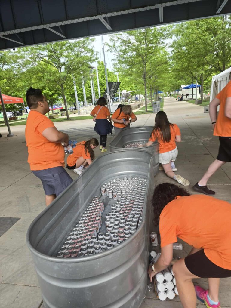 Volunteering at Flying Pig Marathon