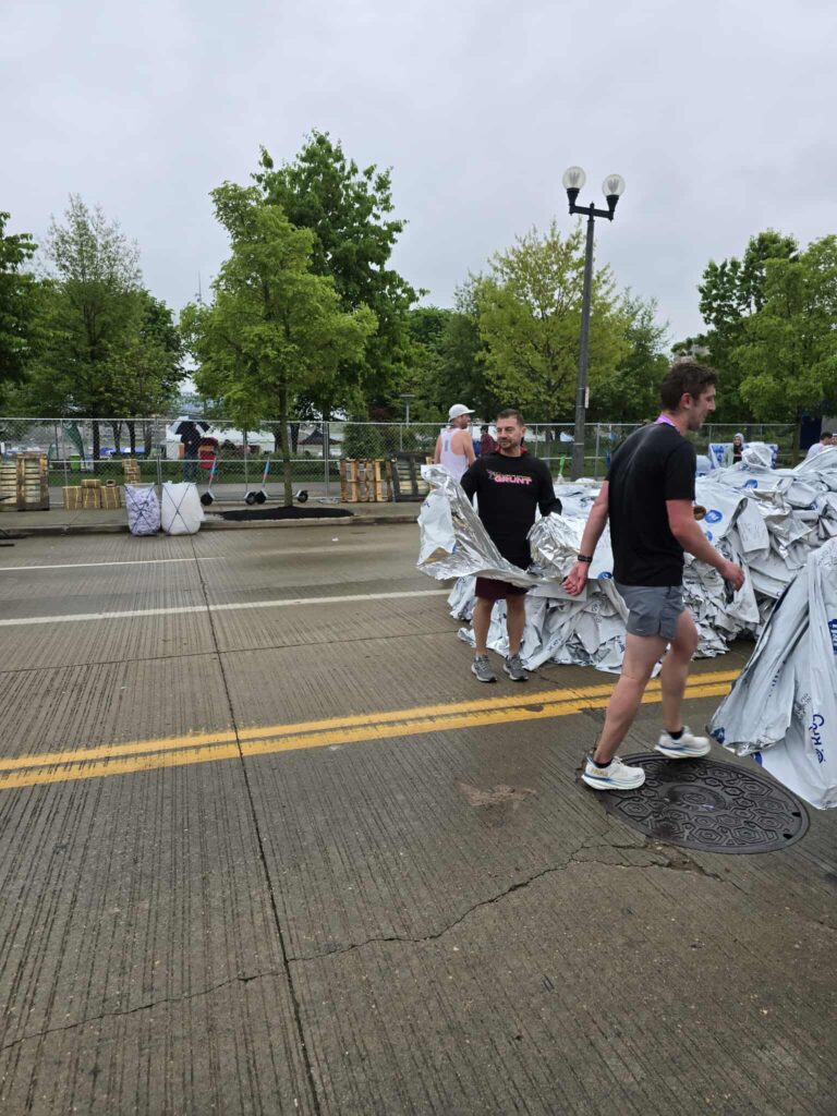Volunteering at a Flying Pig Half and Full Marathon run