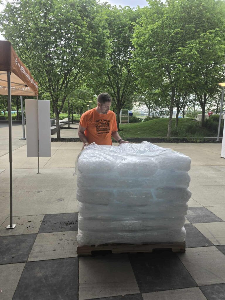 Volunteering at Flying Pig Marathon